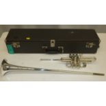 Besson International Fanfare Trumpet in case - Serial Number - 706 - 719532