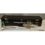 Besson International Fanfare Trumpet in case - Serial Number - 706 - 821387