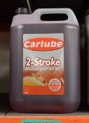 3x 5L Carlube 2-Stroke Motorcycle Oil XL