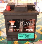 Yuasa YBX3102 12V 42Ah 390A Battery