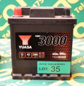 Yuasa YBX3102 12V 42Ah 390A Battery