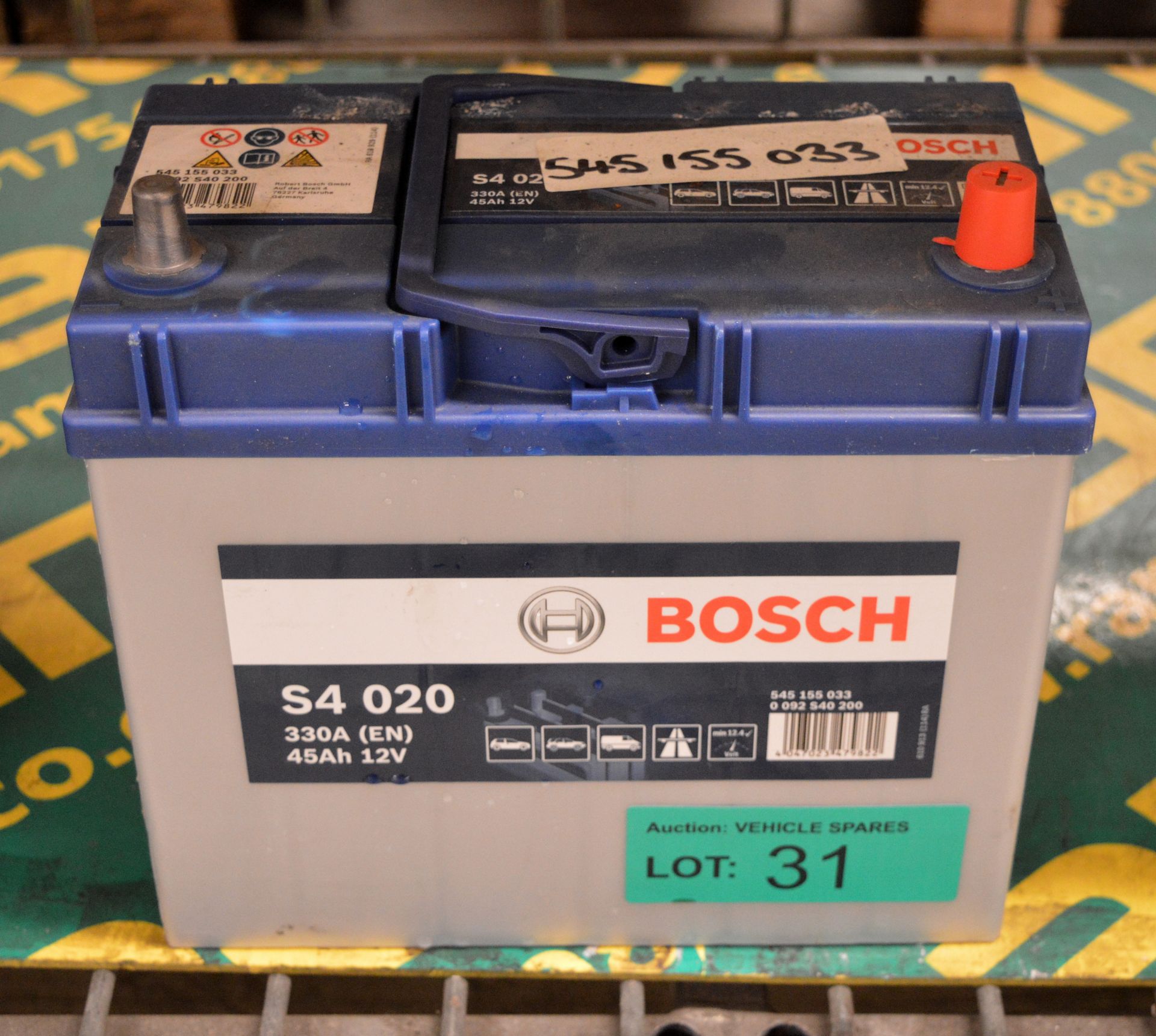 Bosch S4 020 12V 45Ah 330A Battery