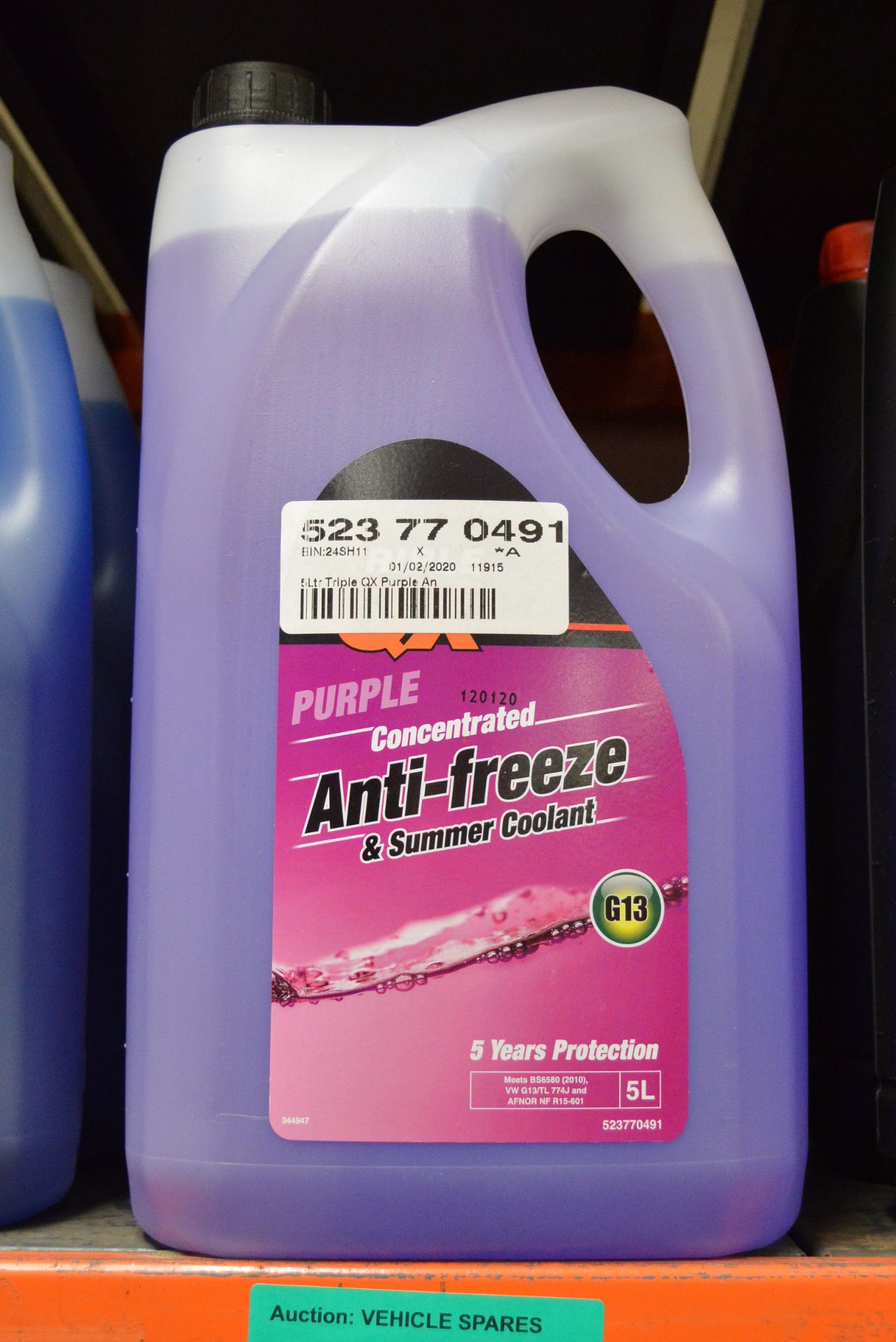 5L Triple QX Purple Concentrated Antifreeze