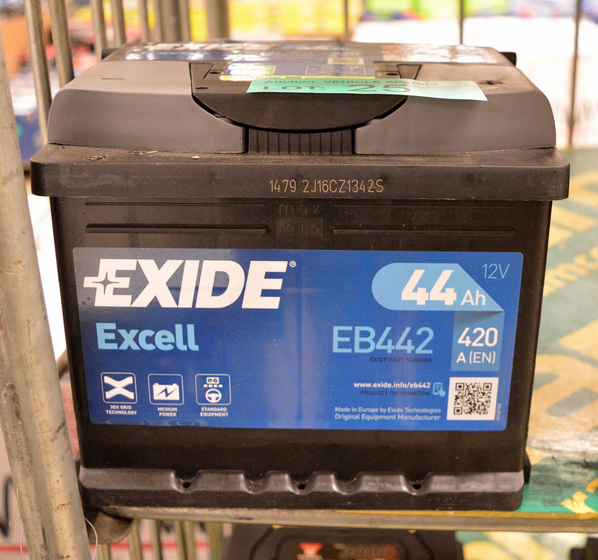 Exide Excell EB442 12V 44Ah 420A Battery