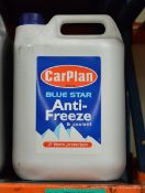 3x 5L CarPlan Blue Star Antifreeze