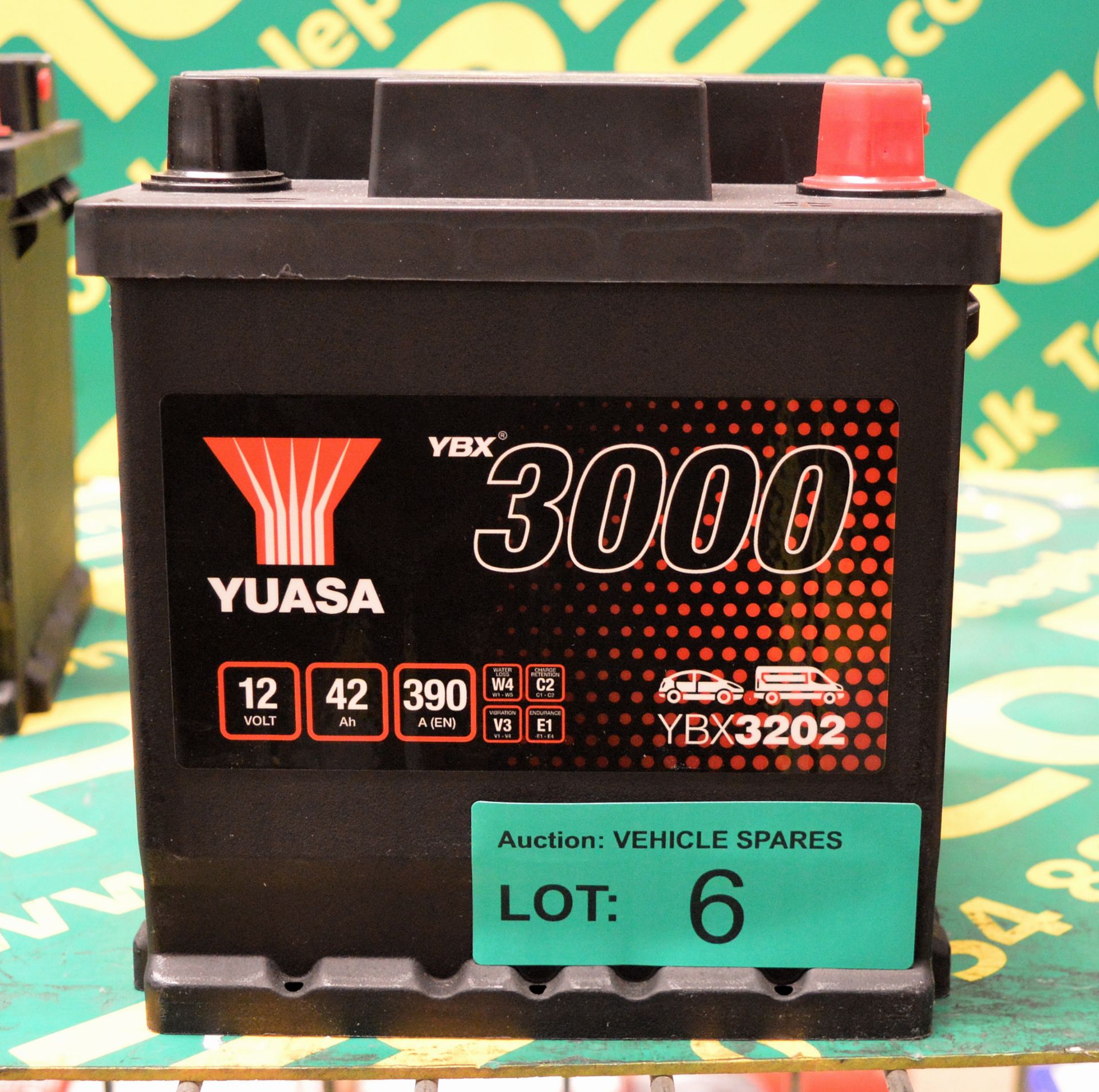 Yuasa YBX3202 12V 42Ah 390A Battery