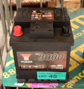 Yuasa YBX3102 12V 42Ah 390A Battery