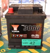 Yuasa YBX3102 12V 42Ah 390A Battery