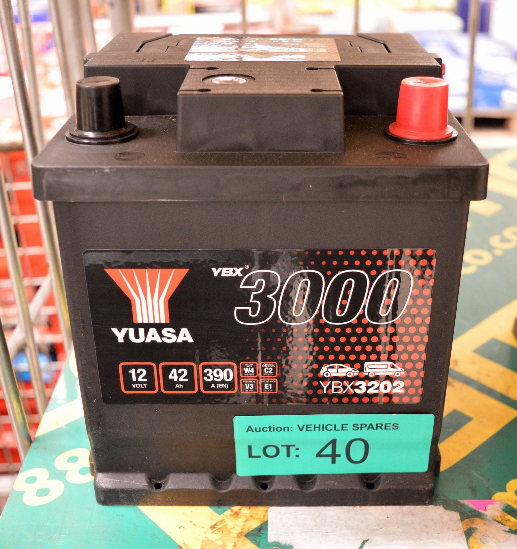 Yuasa YBX3202 12V 42Ah 390A Battery