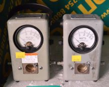 2x Bird Thruline 43 Wattmeter 50 Ohms - no elements