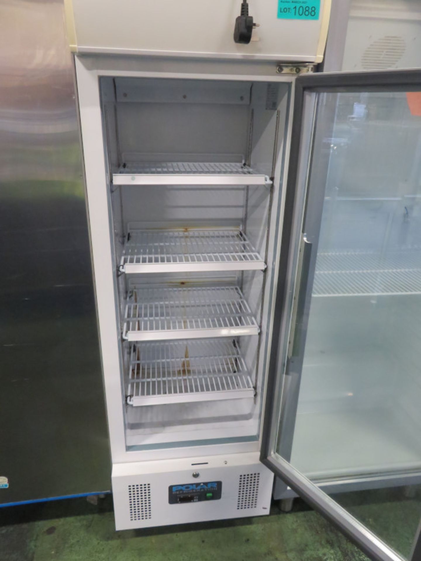 Polar glass fronted fridge - 530mm x 570mm x 1700mm - Image 3 of 4