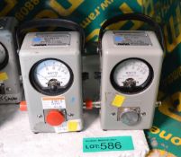 2x Bird Thruline 43 Wattmeter 50 Ohms - 1 with an unknown element