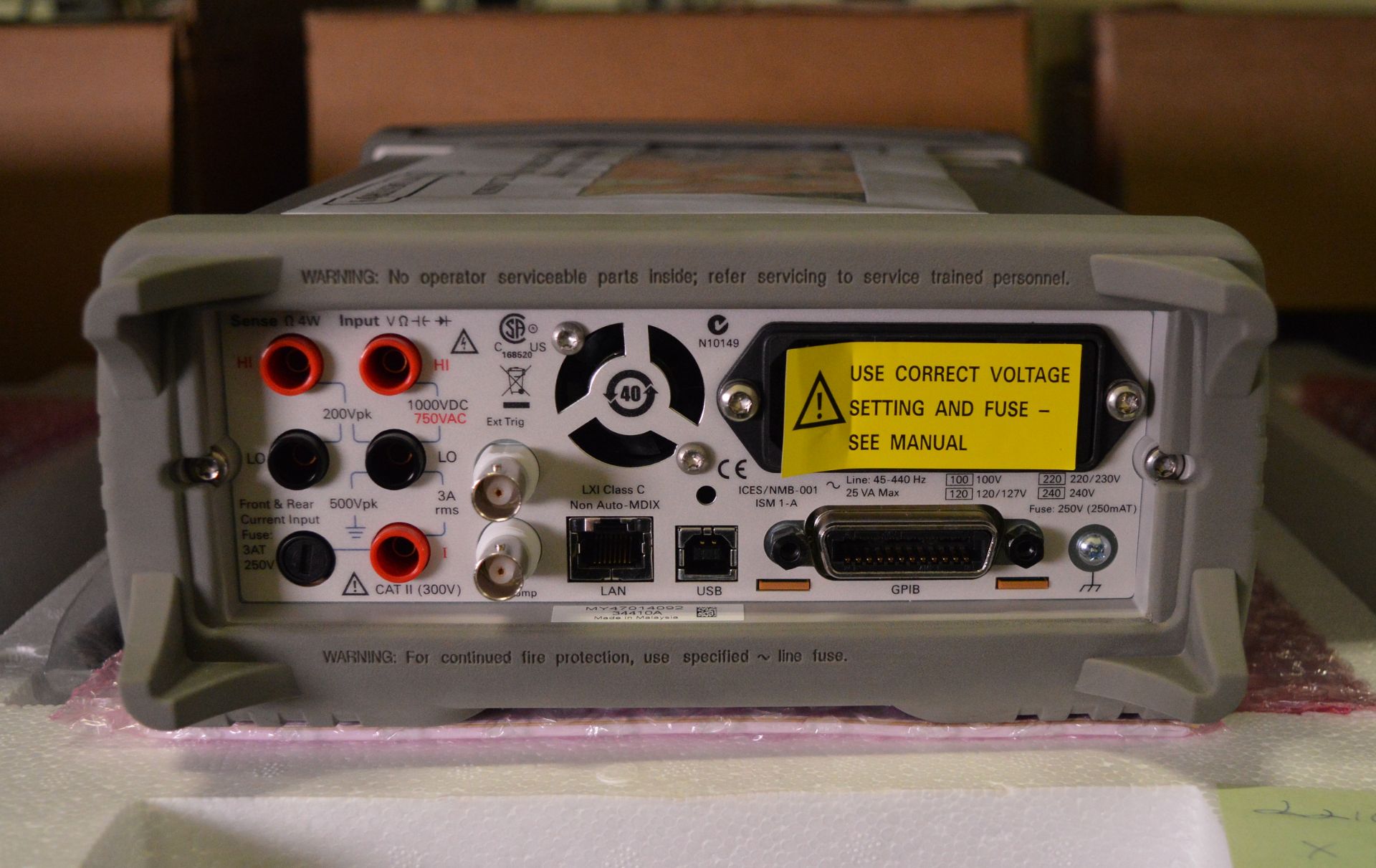 Agilent LXI 34410A 6 1/2 Digit Multimeter - Image 3 of 3