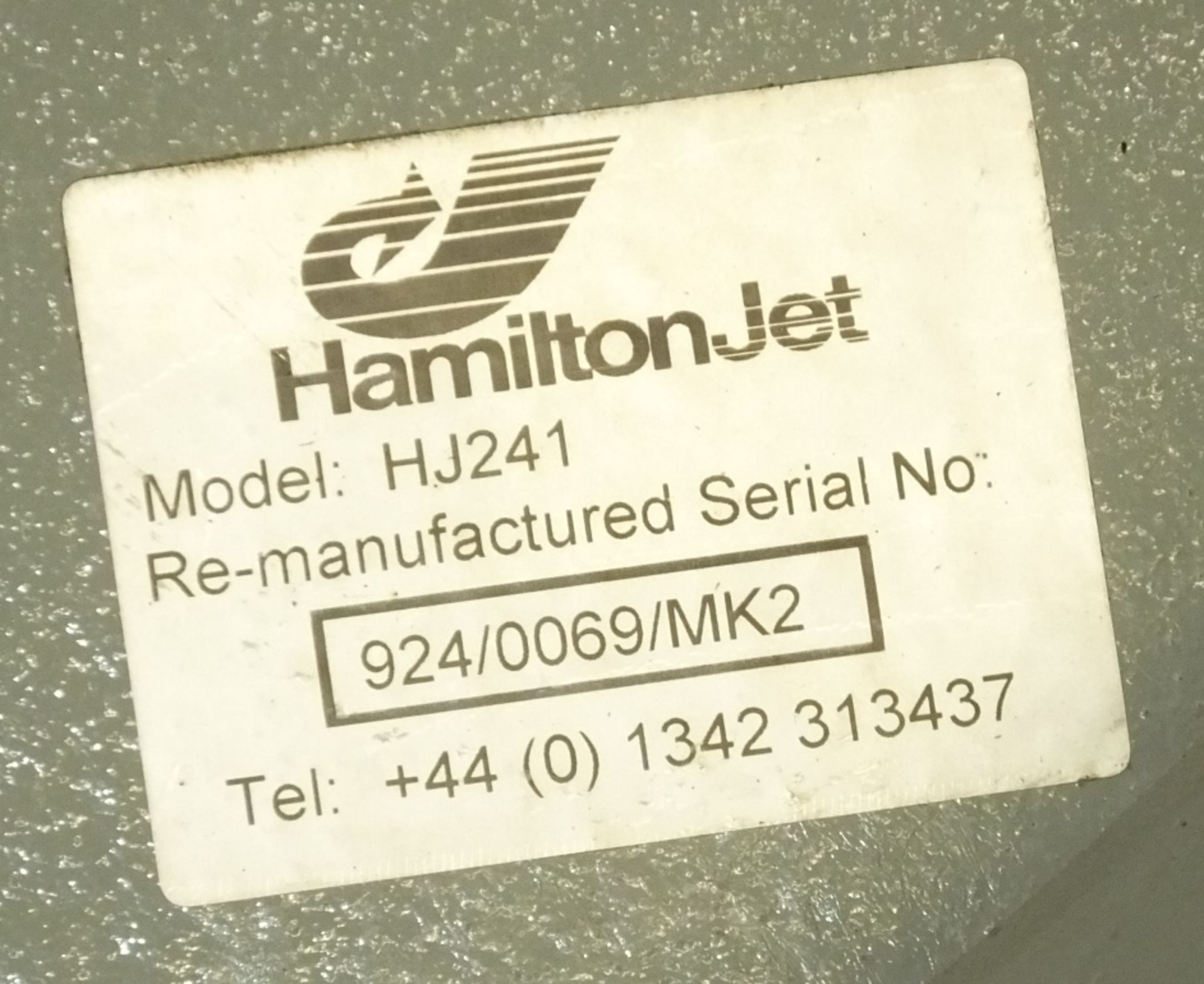 Hamilton 241 Marine Water Jet Engine - Very clean unit looks to have done very low hours t - Image 6 of 11