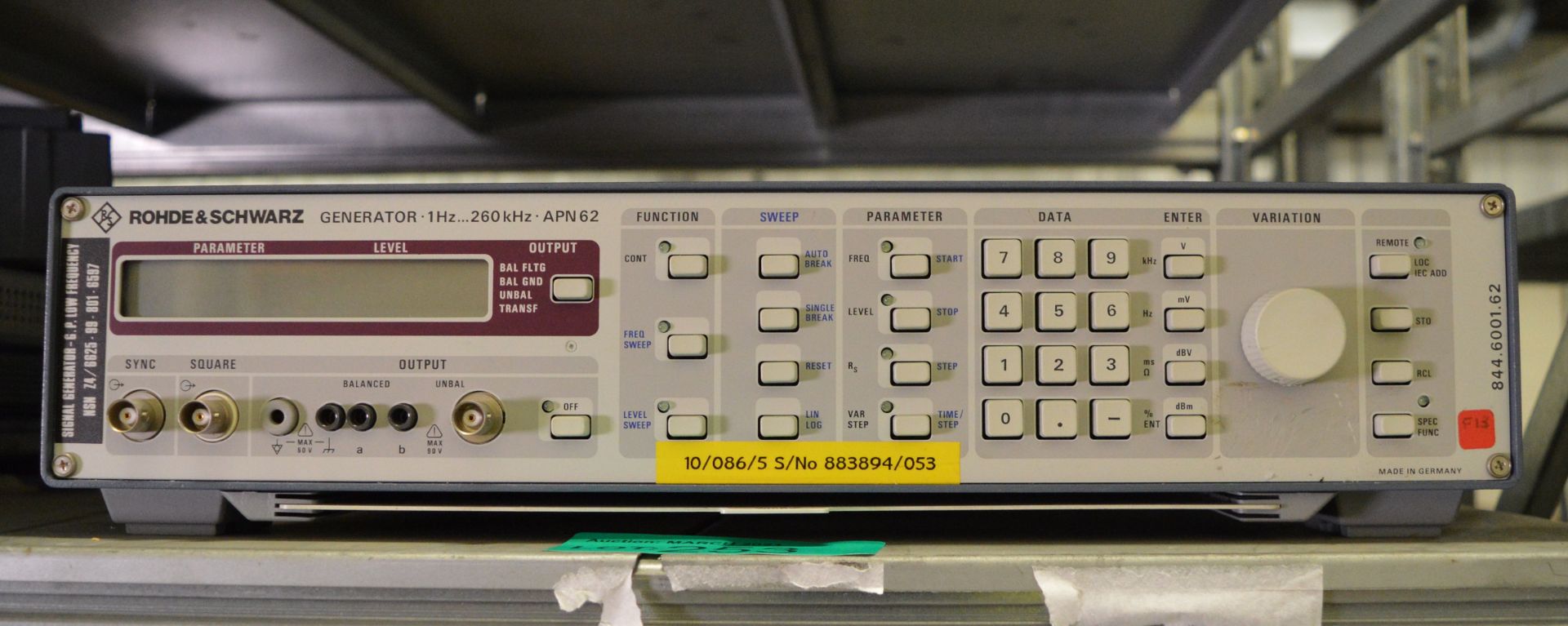 Rohde & Schwarz APN 62 Generator 1 Hz 260kHz - Image 2 of 2