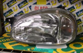 Van fit Lucas H4 head lamp assembly