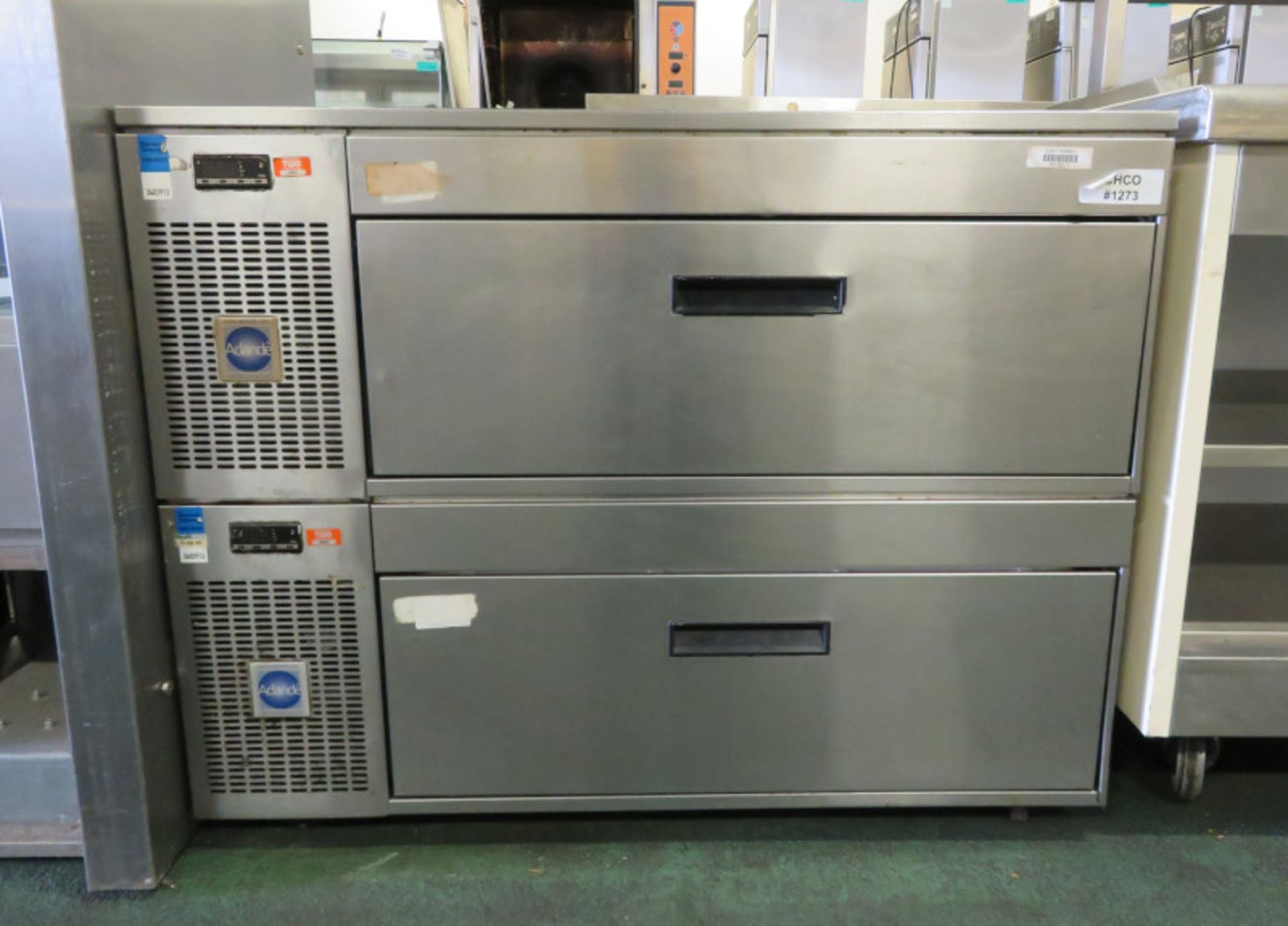 Adande 2 drawer refrigeration unit - 1100mm x 700mm x 860mm - Image 2 of 3