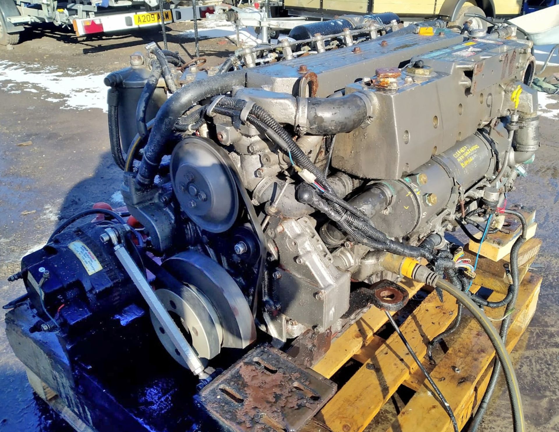 Yanmar RCD-6LY2X1 Diesel Boat Engine - 6LY2A-STP - 324kW (434HP) - possible coolant issue - Image 5 of 16