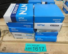 10x NTN Deep Groove Roller Bearings