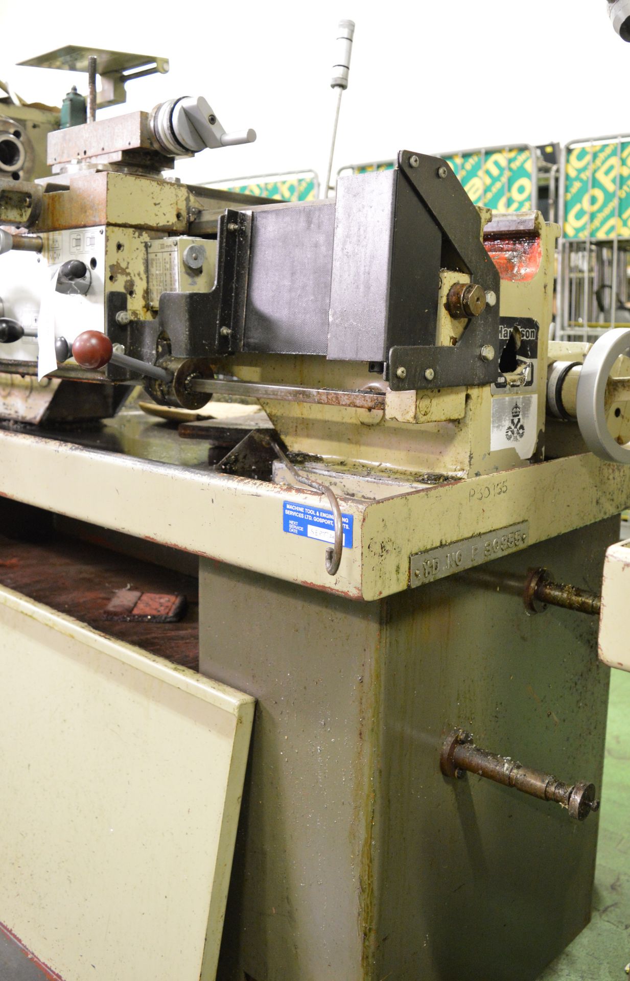 Harrison M300 lathe, end stock - no tooling - serial unknown - Image 9 of 12