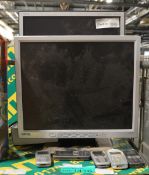 NEC 1860NX LCD Monitor, Benq FP731 Monitor, 3x Nokia & 2x Siemens A65 Mobile Phones