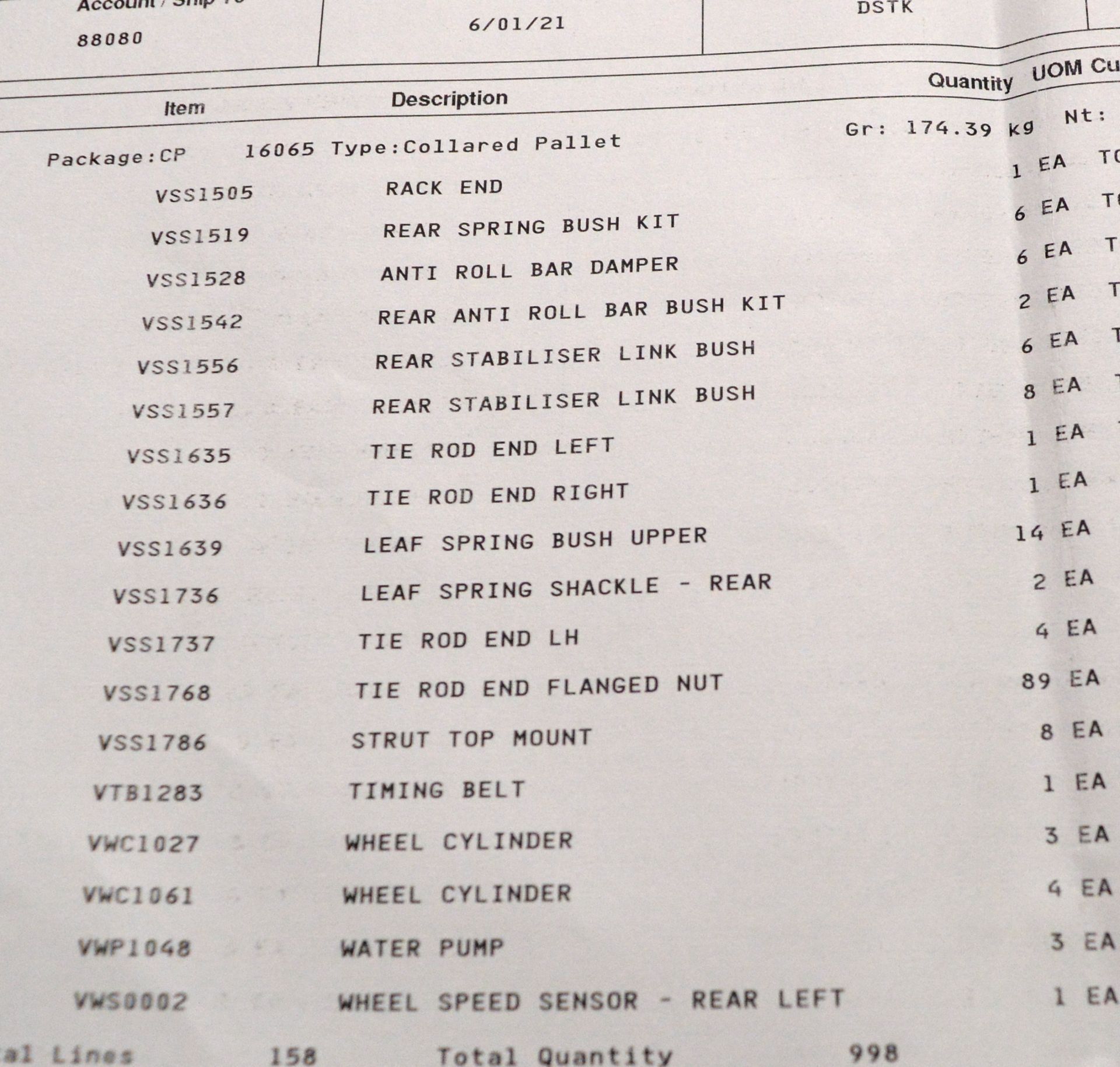 Vehicle parts - turbo hose, pulley alternator, lambda sensor, brake pad, sets, clutch cyli - Image 16 of 16