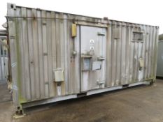 20ft ISO container - internal partition wall - 250kg lifting beam - full access rear door