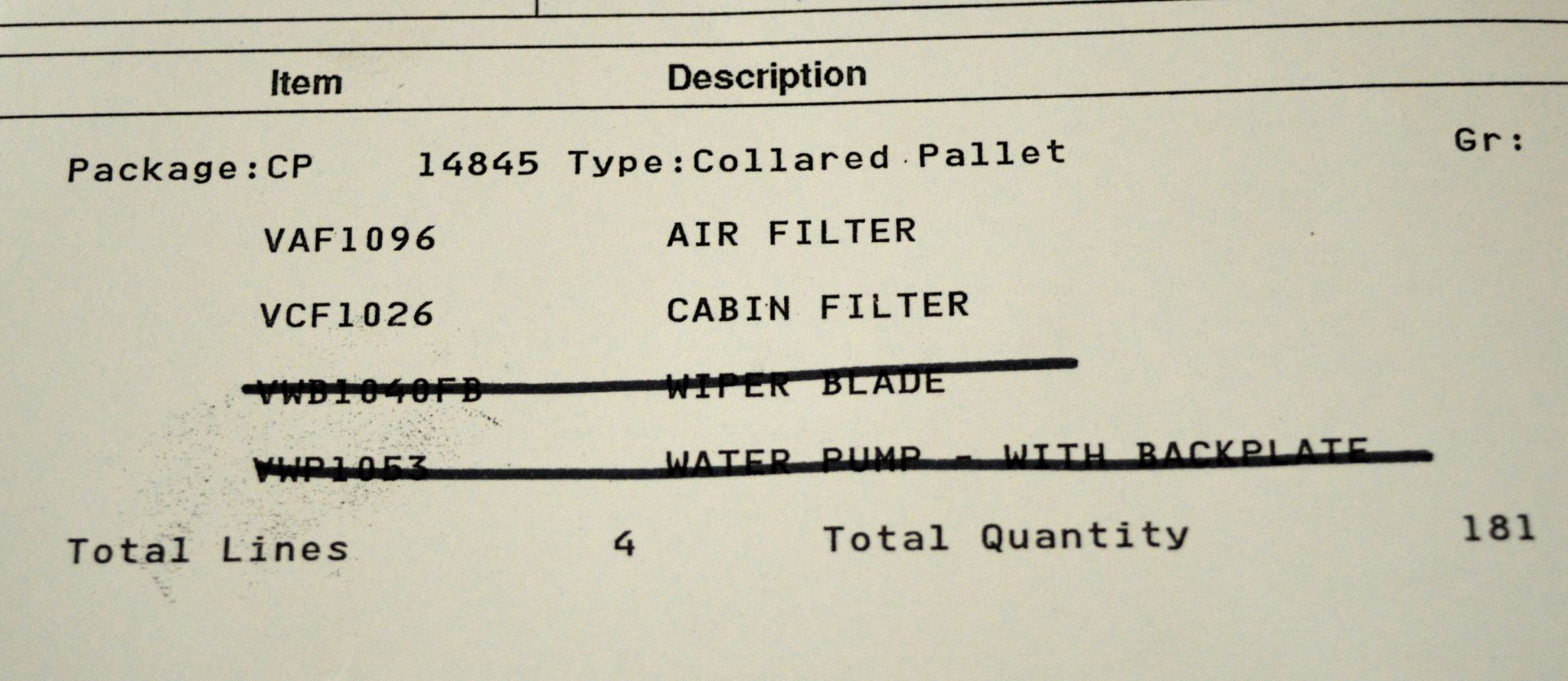 Vehicle parts - Air filters, cabin filters - see picture for itinerary for model numbers a - Image 5 of 5