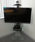 Sony KDL-40EX401 Bravia 40inch LCD TV with Polycom HDX6000 Video Conferencing System on St