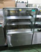 3 shelf heated cabinet - 900mm x 750mm x 1470mm