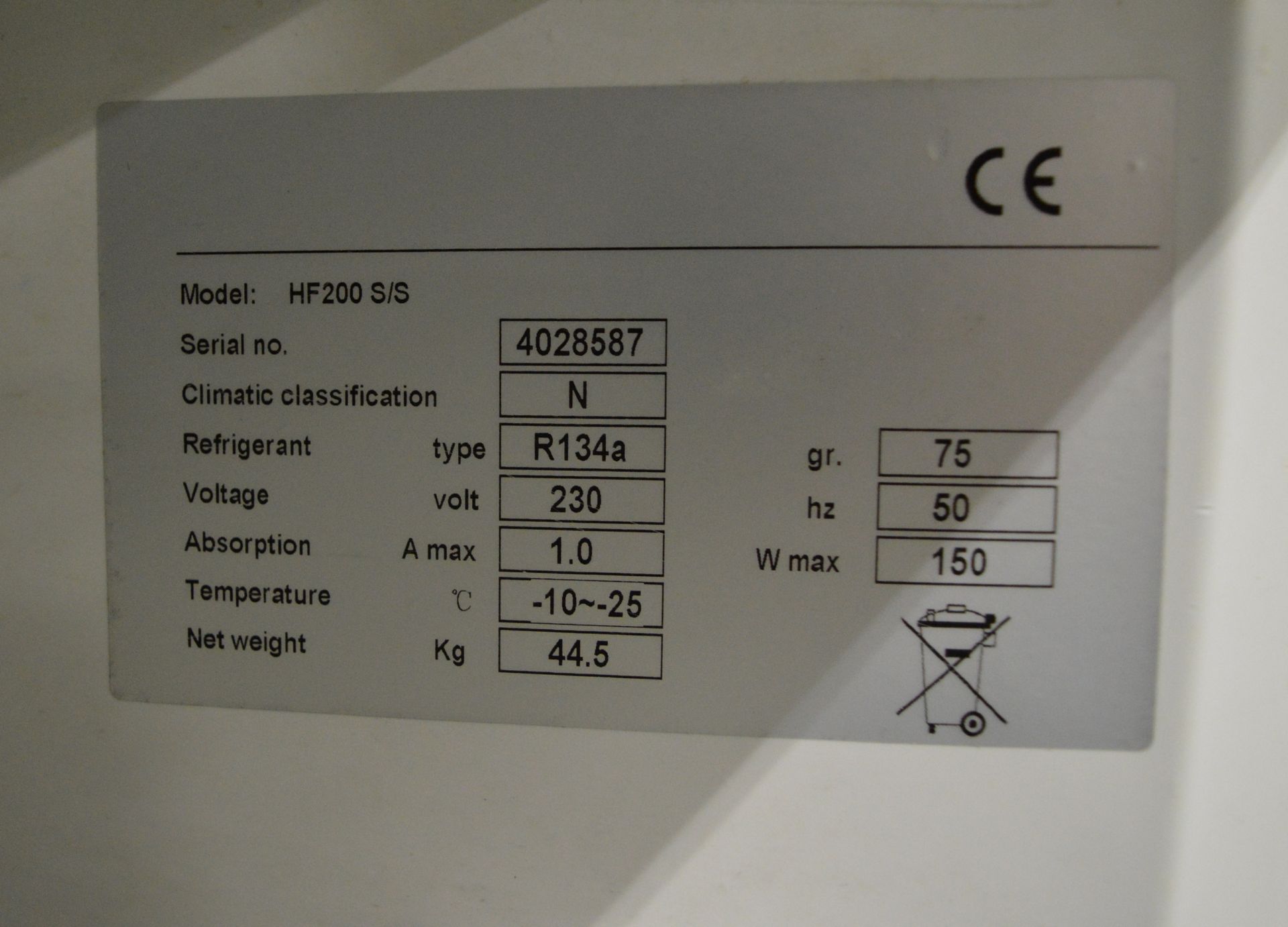 Buffalo single door freezer - CD562 - 600mm x 600mm x 850mm - Image 3 of 4