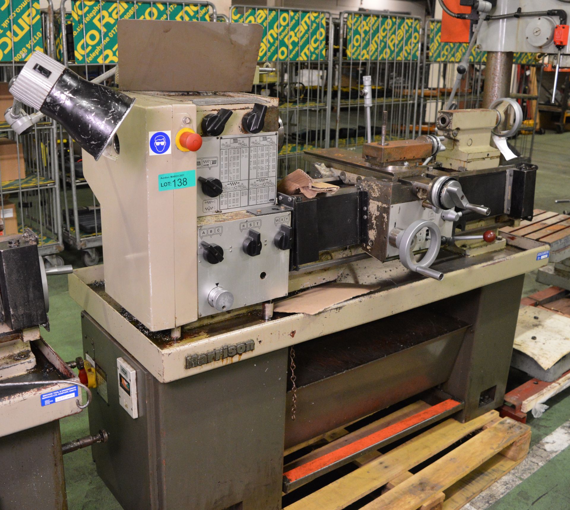 Harrison M300 lathe, end stock - no tooling - serial unknown - Image 2 of 10
