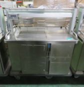 Heated servery counter - 1200 x 700mm