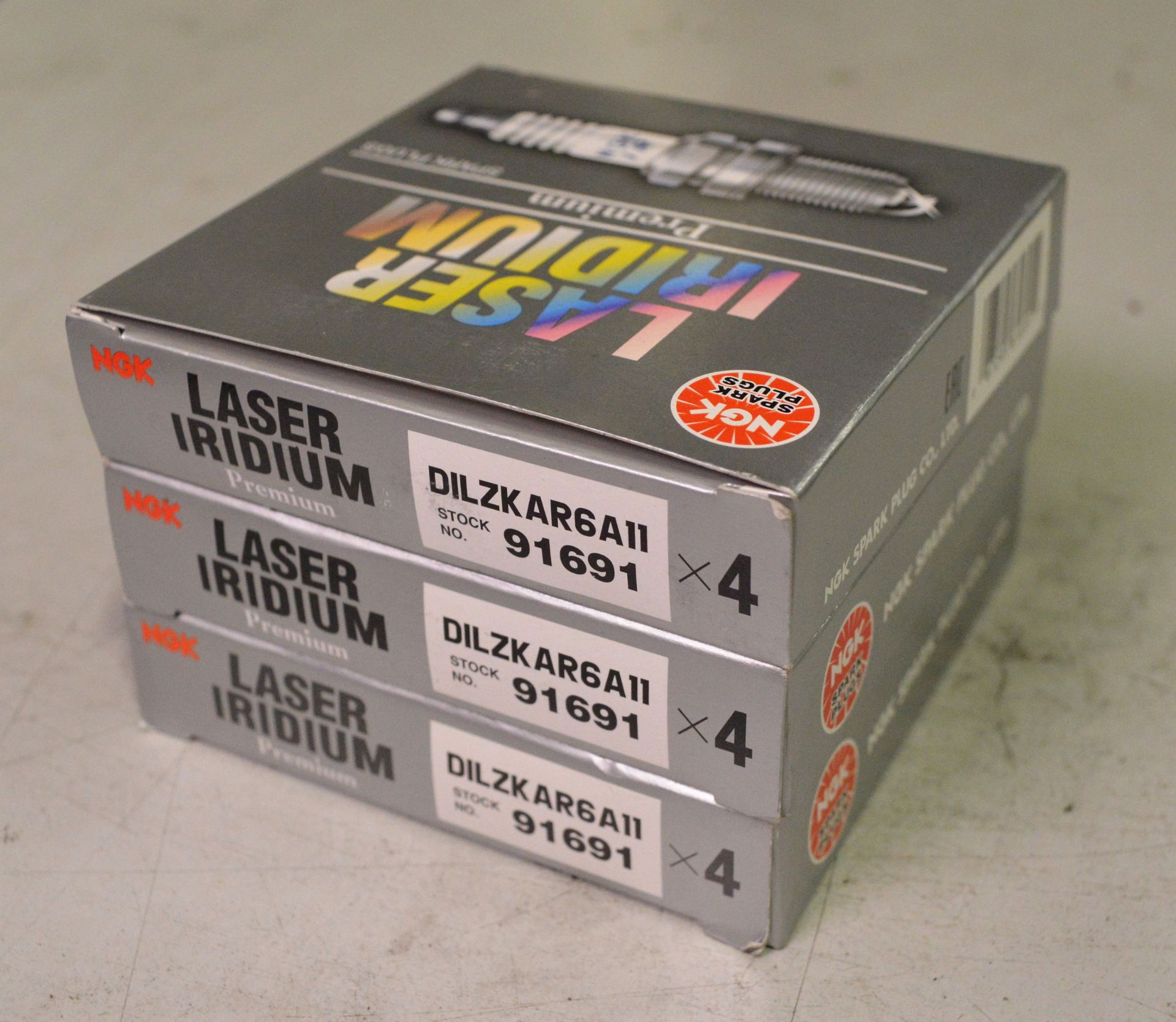 NGK Laser Platinum spark plugs 4 per box - 91691 - DILZKAR6A11 - 3 boxes