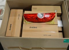 Vehicle Parts - rear lamp assemblies - see picture for itinerary for model numbers and qua