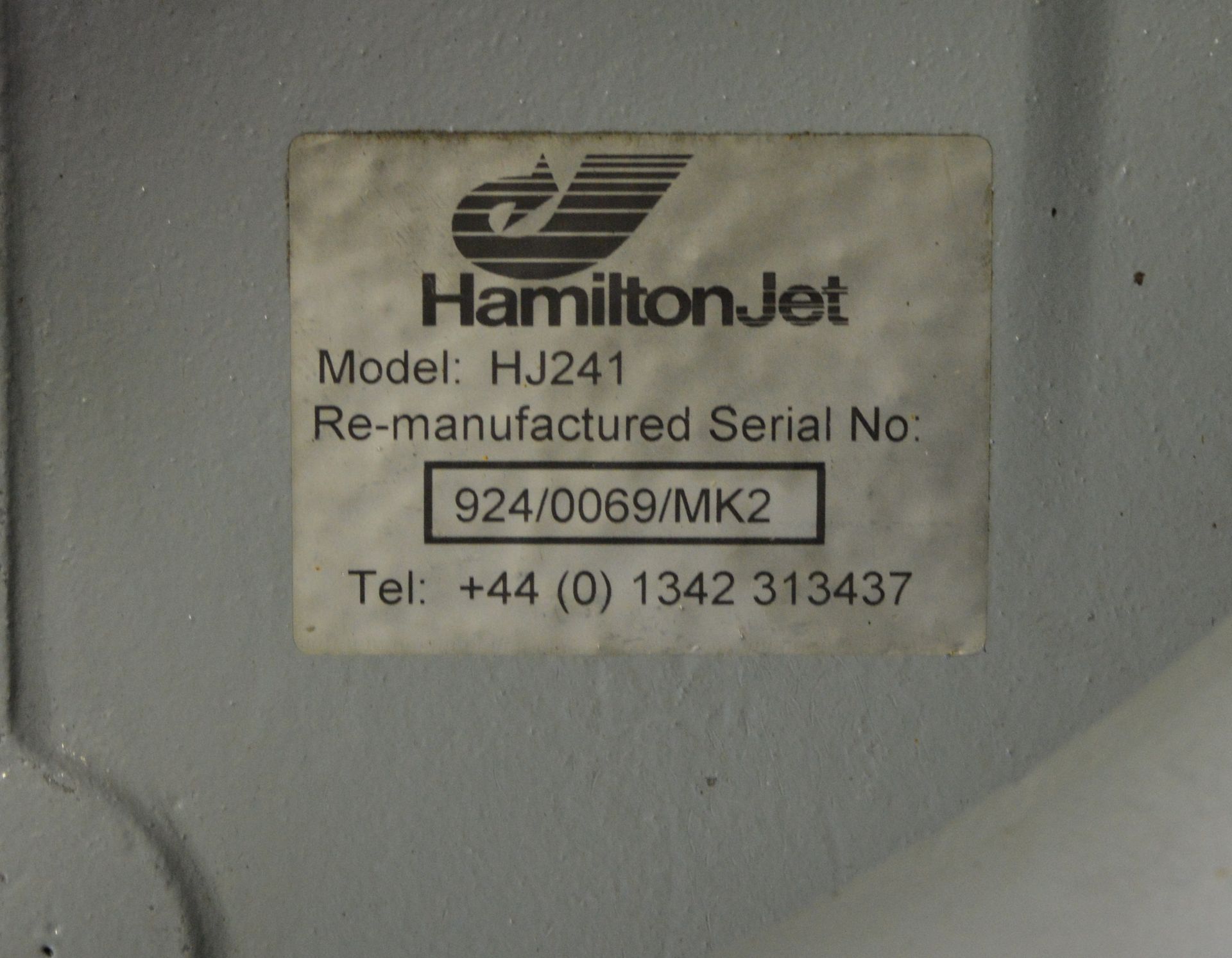 Hamilton 241 Marine Water Jet Engine - Very clean unit looks to have done very low hours t - Image 10 of 11