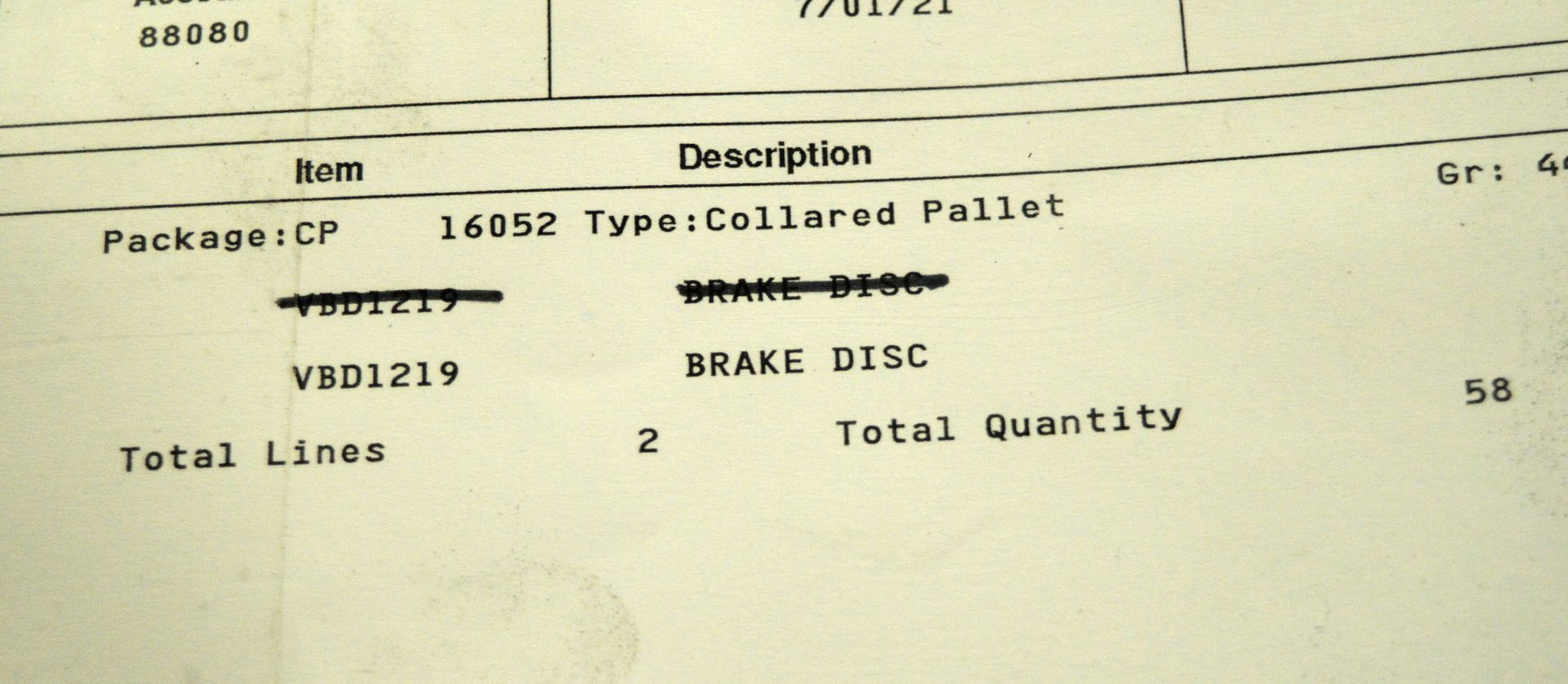 Vehicle parts - brake discs - see picture for itinerary for model numbers and quantites - - Image 5 of 5