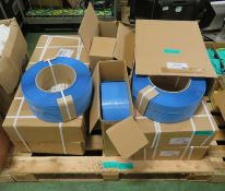 12x Reels of Polypropylene Strapping - 16x 0.80mm x 800m per reel