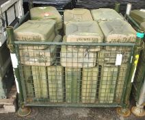 20 LTR Ex-Mod jerry cans x29 - stillage not included