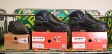 3 pairs of safety shoes - see pictures for makes & sizes