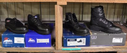 4 pairs of Work Boots/Shoes Assortment - Please check pictures for sizes