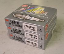 NGK Laser Platinum spark plugs 4 per box - 7569 - PTR6F-13 - 3 boxes