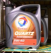 2x Total Quartz 9000 energy 5W-40 - 5LTR bottles