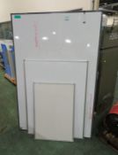 3x Whiteboards - 1800 x 1200mm, 1200 x 900mm & 900 x 600mm