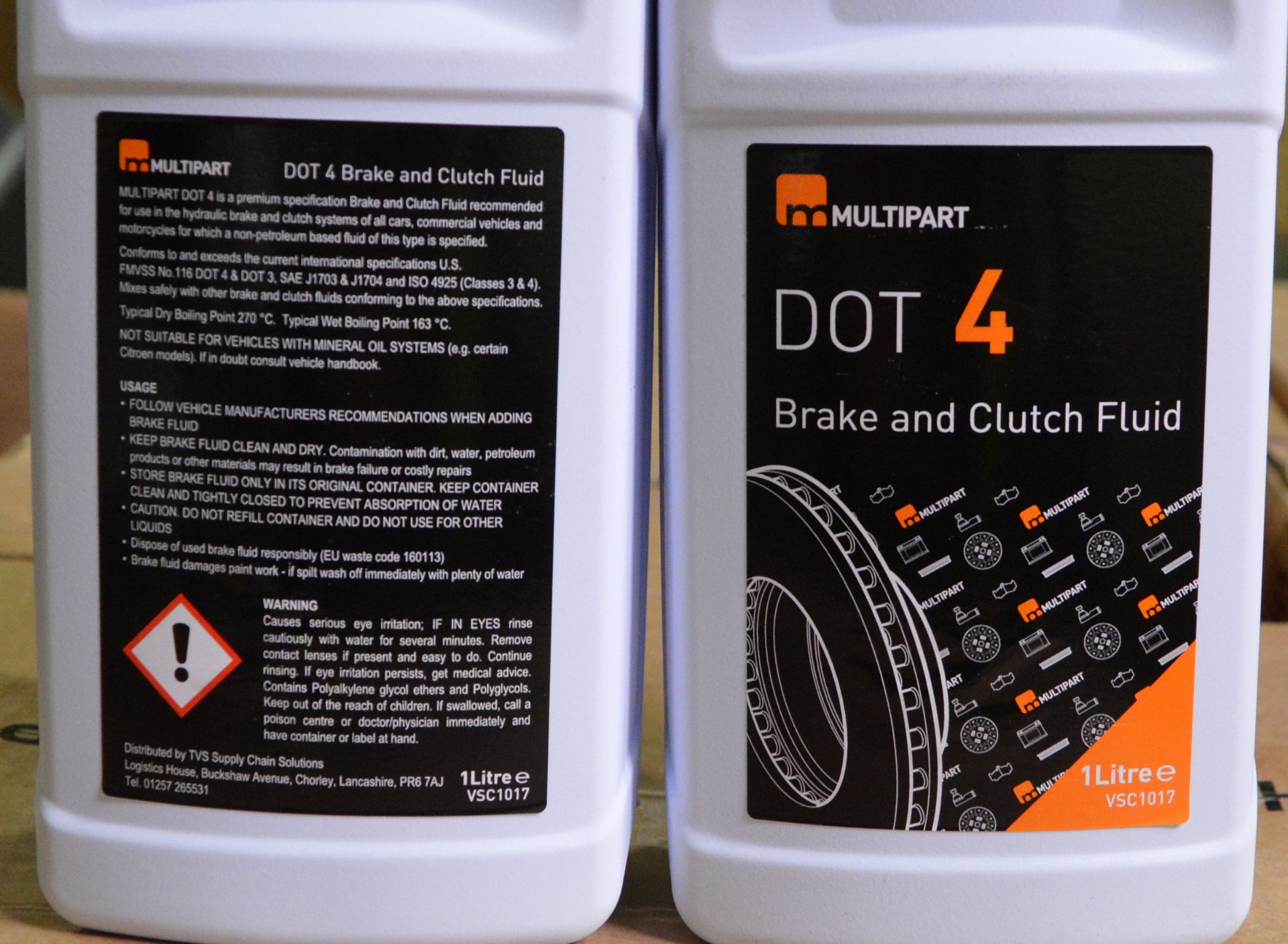 Multipart DOT 4 Brake and clutch fluid - 1 litre bottles - 10 boxes - 24 boxes - Image 3 of 4