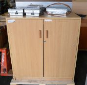 Wooden cabinet - 950mm wide x 530mm deep x 1000mm high