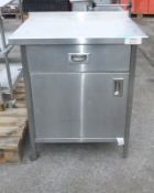 Catering storage cabinet - W 750mm x D 650mm x H 860mm