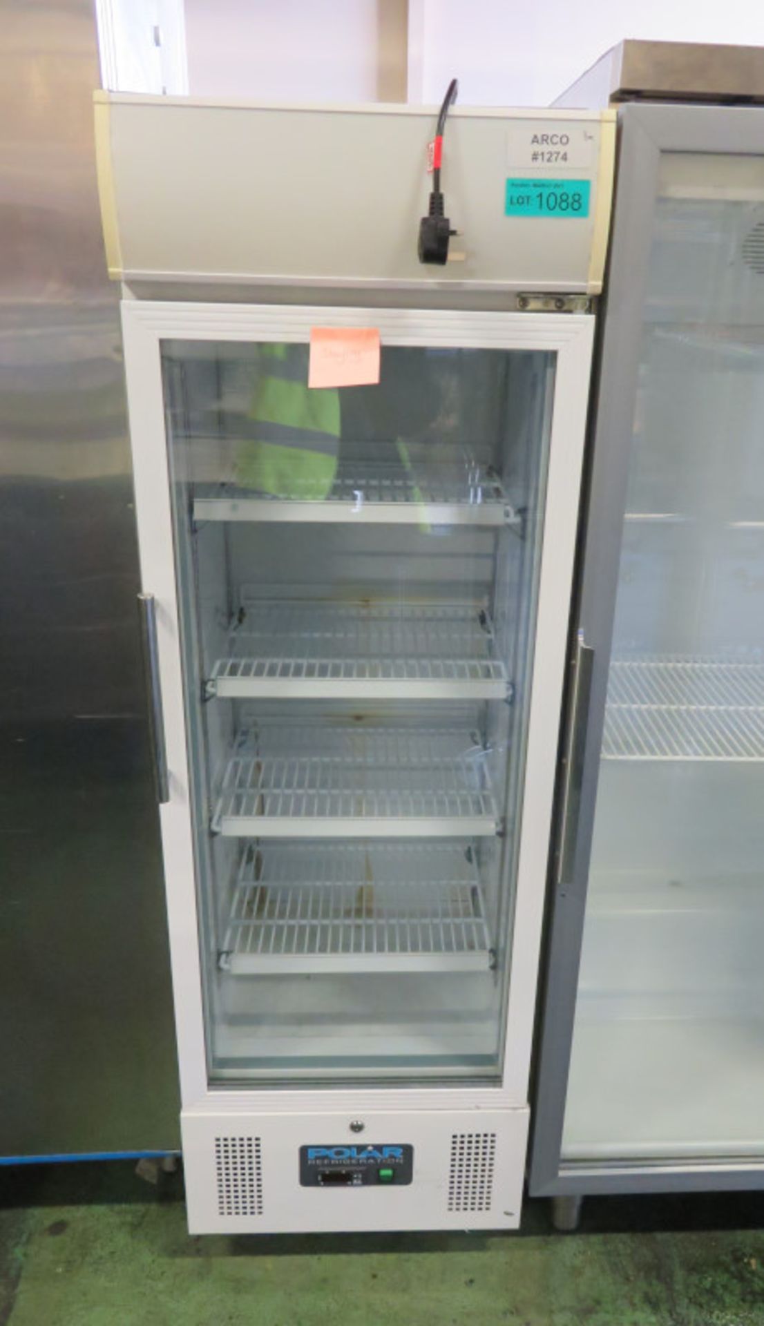 Polar glass fronted fridge - 530mm x 570mm x 1700mm