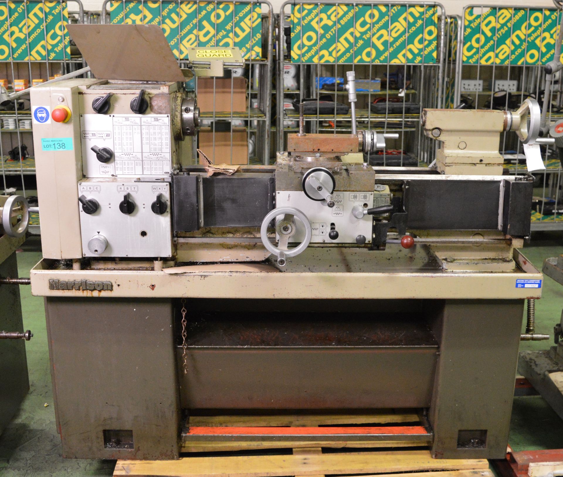 Harrison M300 lathe, end stock - no tooling - serial unknown