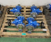 4x Belgecast BV-05-47 Gate Valves